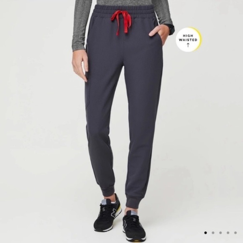 FIGS High Waisted Zamora Jogger Charcoal
